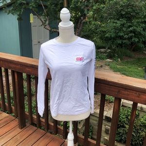 Vineyard Vines Long Sleeve Football T-shirt, xxs